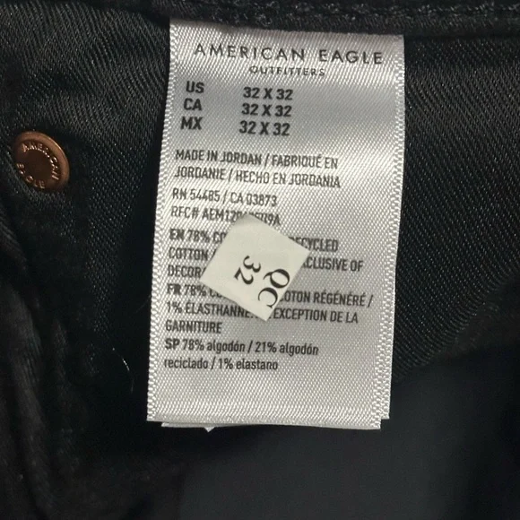 American Eagle Outfitters Black Ripped Skinny Jeans